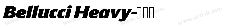 Bellucci Heavy字体转换